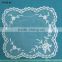 Beautiful design hand embroidery lace tablecloth for restaurant table decorations