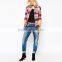 casual fashion wahsed girls new model funky jeans wholesale