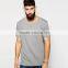 Mens cut and sew t-shirt blank grey custom t-shirt