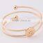Double snap button cuff bangle twist women cuff bangle diy snap button bangle for European UAS market