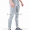 Grey Plain Cotton Polyester Spandex Tapered Mens Joggers Fashion Panel Jogger pants OEM Sweatpants