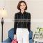 custom beautiful cheap designs for women formal fashionable chiffon long sleeve shirts