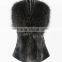 New Winter Dark grey color imitation rex rabbit faux fur vest for ladies