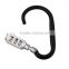 High quality Zinc alloy D shape backpack climbing hook luggage lock with assorted colours