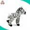 Customized Sitting Plush Zebra Stuffed Toy Animal With Your LOGO