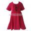 2017 New Fashion Little Girls Cotton Summer Dress Boutiqu Casual Toddlers Baby Short Sleeves Party Dress
