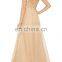 fashion white gold bead and sequin embellished dresses for women, silk gown evening dress