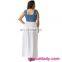 Wholesale blue and white party long dress chiffon new style