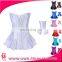 Top Quality Clothing Sheer Body of Strapless Satin Lace Dress Custom Leather Corset on Sale