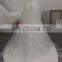 EBX-49 V-neck With Pleated and Beading Back Wedding Dress