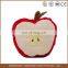 Factory making lovely cute plush baby toy apple cushion/pillow