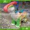 KAWAH Artificial Dinosaur Rides Electric Coin Operated Rubber Animal Car For Kids