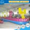 Plato trampoline interactive bungee run kids inflatable boxing ring on sale