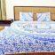 Indian 2017 Blue Ombre Mandala Quilted Blanket Comforter Queen Size Reversible Duvet Set Bedding Set