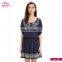 New Model Eco-Friendly 100% viscose Cotton Floral Dress For Ladies