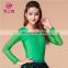 Long sleeves belly dance tops Sexy dance tops Western dance tops Belly dance practice top S-3071#