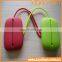 100% Eco-Friendly mini cute custom silicone coin bag with Keychain .