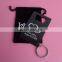 wedding souvenir metal bottle opener with velvet bag