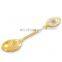 hot sale factory customized epoxy enamel oval gold spoons