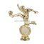 Popular Plastic Gold Basketball Sports Trophy Figurines parts gifts