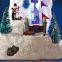 led village with lighting  Play Snowman Polyresin Christmas House Decoration