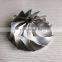 T04B 409179-0028 59.00/76.13mm 11+0 BLADES High Performance Turbo Aluminum 2618/milling/Billet Compressor Wheel