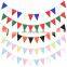 Amazon hot sale fabric christmas decoration printing white felt banner pennants