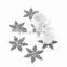 4mm thickness Snowflake shape wool felt Christmas Coasters for Winter Holiday