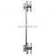 Stainless Steel Handrail Tube Fitting Double Hanging Staircase Glass Clamp