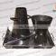 Steel concrete Slump cone test set with plate and scoop tamping bar