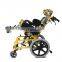 Pediatric cerebral palsy children aluminum manual wheelchair with reclining backrest