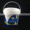 Food grade plastic storage container yogurt bucket 1liter with lid