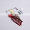 Weihai Factory price Metal Spinner Fishing Bait Spoon Fishing Lures Skirts Buzz Bait