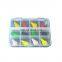 Factory price 12pcs/box Mixed Colors3g  copper Fishing Lure Set Spoon Metal Lure Kit Hard Bait Fresh Water Bass lures