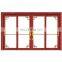 Latest design popular cheap price wood color aluminium sliding door