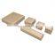 Custom logo gold square pu leather jewelry box ring box