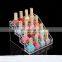 Clear 4 Tier 12 Bottles Acrylic Nail Polish Table Display Rack