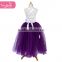 New design tulle purple dress for girls