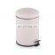 Decorative Mint Green paint with inner basket colorful bathroom trash bin kitchen pedal bin