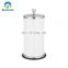 Comfortable style foot pedal bathroom stainless steel garbage can set with toilet brush