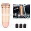 AUSO Universal Aluminum Auto Parts Brass Color Bullet Shape Manual Car Gear Knob Lever Gear Shifter Knob