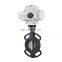 DN50 AC220V Cast Iron Butterfly Clamp Electric Valve with FKM Sealing  butterfly electric valve