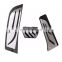 Footrest Pedal Pad Metal Gas Fuel Brake Pedal Pads Mats Cover Accessories Car For BMW E90 2009-2011