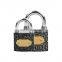 Cheap price Sample available double waterproof ring black iron box lock Custom safety Iron Padlock