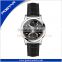 Chronograph geneva leather band Japan Movement Water resistant watch