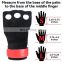 Fashionable Professional Fitness 3 holes Leather Gym Training Palm Protection Grip Gloves