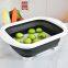 Kitchen Accessories Home and Kitchen Gadgets Tray Kitchen Chopping Board Tool Foldable Folding Fruit Vegetable Washing Storage Drain Basket