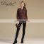Classic Stripes Style Women's 100% Cashmere Sweater Long Casual Knitted O-Neck Autumn Solid Pattern OEM Service