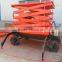 four-wheel mobile electric scissor man lift hydraulic elevator platform outdoor scissor lift work platform