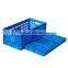 Foldable plastic storage box for egg packaging